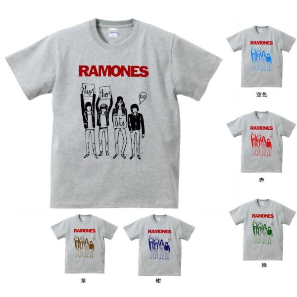音楽・バンド・ロック・シネマ　 Tシャツ　RAMONES　グレー