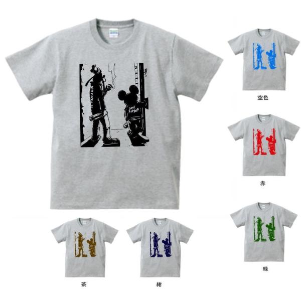 音楽・バンド・ロック・シネマ　 Tシャツ　RAMONES &amp; SEX PISTOLS　グレー