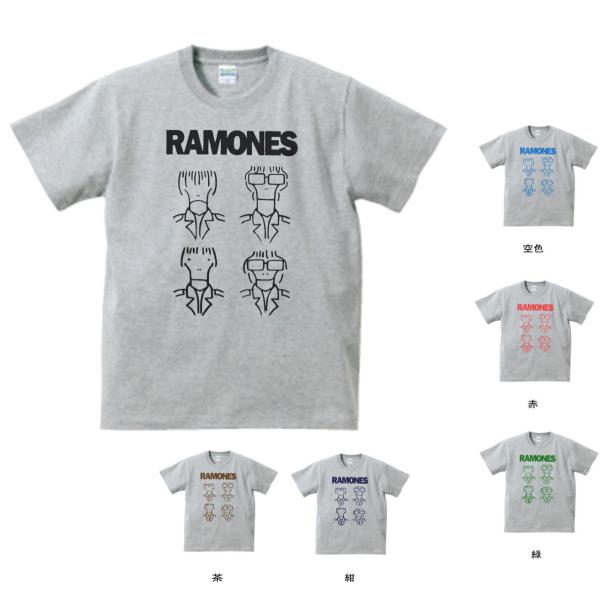 バンド　ロック Tシャツ　RAMONES　グレー