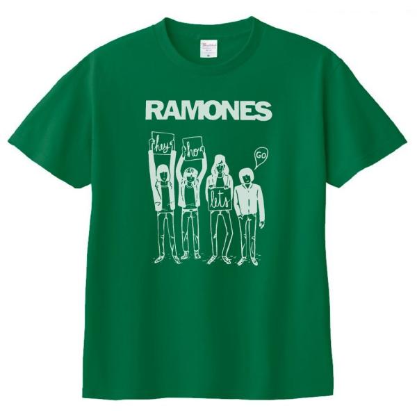 音楽・バンド・ロック・シネマ　 Tシャツ　RAMONES　グリーン