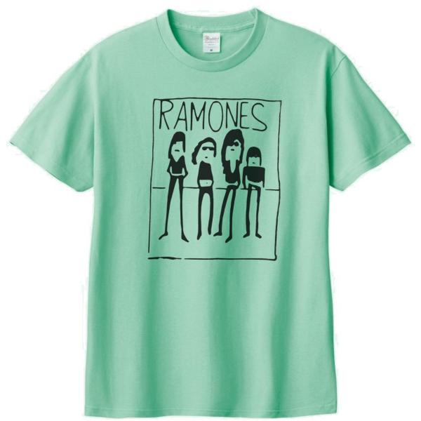 音楽・バンド・ロック・シネマ　 Tシャツ　RAMONES　アイスグリーン