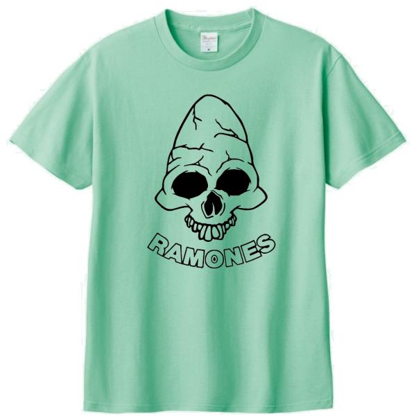 音楽・バンド・ロック・シネマ　 Tシャツ　RAMONES　アイスグリーン