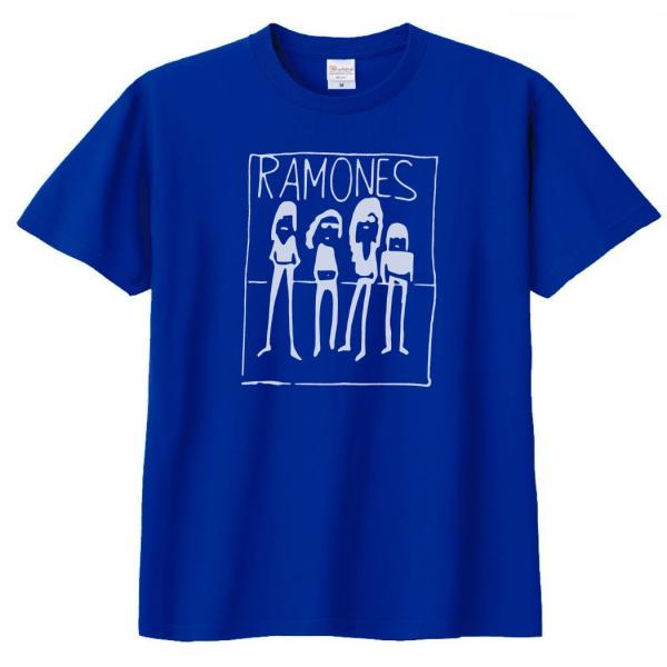 音楽・バンド・ロック・シネマ　 Tシャツ　RAMONES　ロイヤルブルー