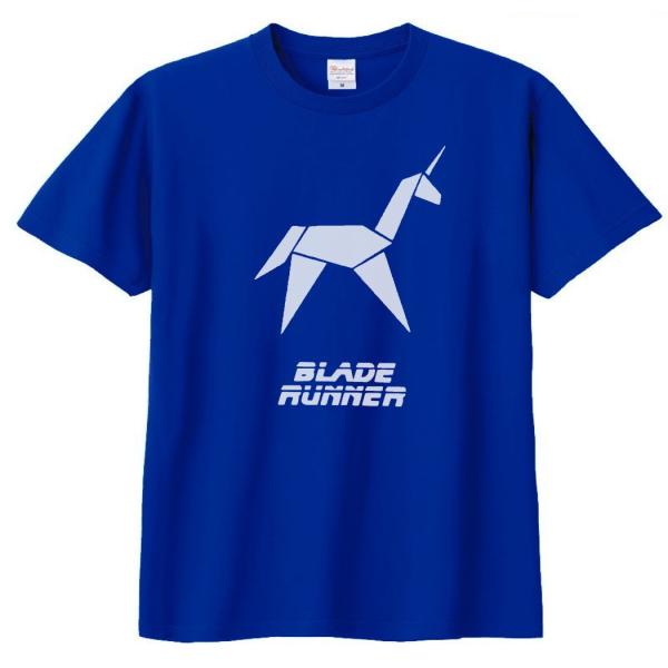 音楽・バンド・ロック・シネマ　 Tシャツ　BLADE RUNNER　ロイヤルブルー