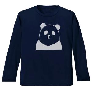 動物 生き物 カジキマグロ 長袖 ロングスリーブ Tシャツ ネイビー : T