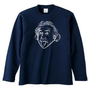 デザイン おもしろ 豆電球と乾電池 長袖 ロングスリーブ Tシャツ