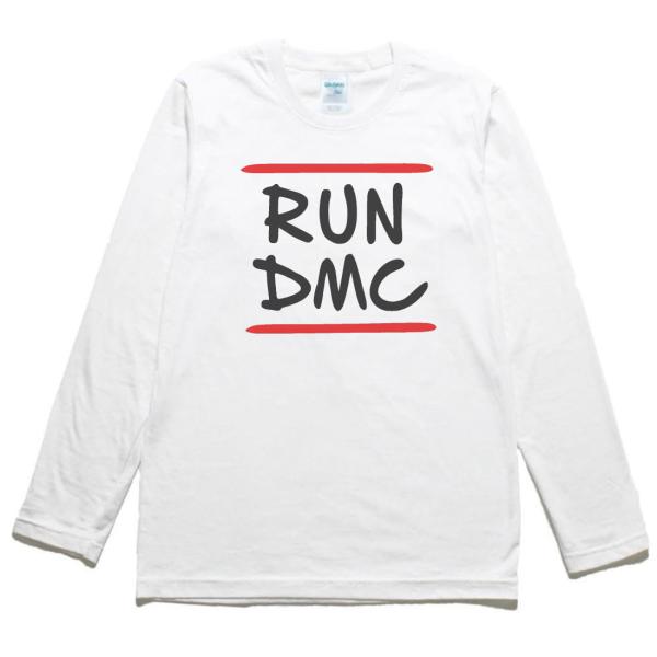 音楽　バンド　RUNDMC　長袖　ロングスリーブ　Tシャツ　白