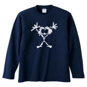 音楽 バンド オアシス Oasis 長袖 ロングスリーブ Tシャツ ネイビー