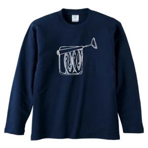 音楽 バンド 長袖 ロングスリーブ Tシャツ ネイビーSMASHING PUMPKINS