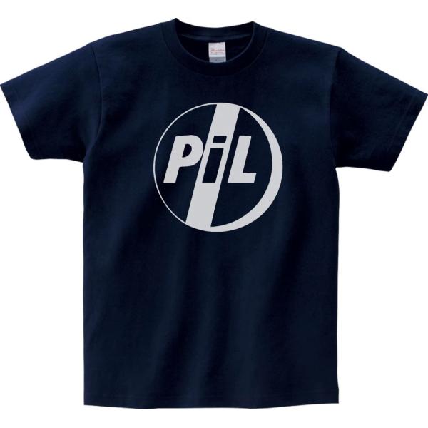 音楽・バンド・ロック・シネマ　 Tシャツ　PIL　ダークネイビー