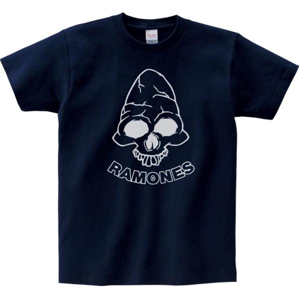 音楽・バンド・ロック・シネマ　 Tシャツ　RAMONES　ダークネイビー