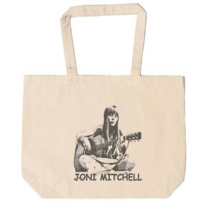 Joni Mitchell  ジョニ ミッチェル　トートバッグ　キャンバス　12oz 綿148％　ナチュラル色｜t1500