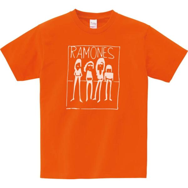 音楽・バンド・ロック・シネマ　 Tシャツ　RAMONES　オレンジ