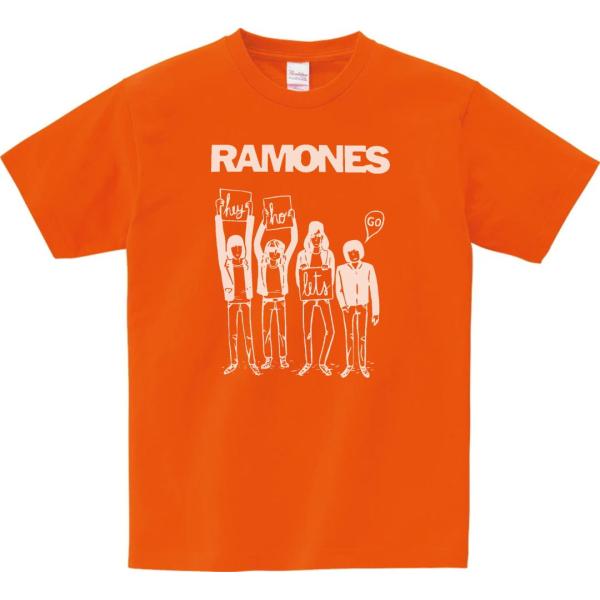 音楽・バンド・ロック・シネマ　 Tシャツ　RAMONES　オレンジ