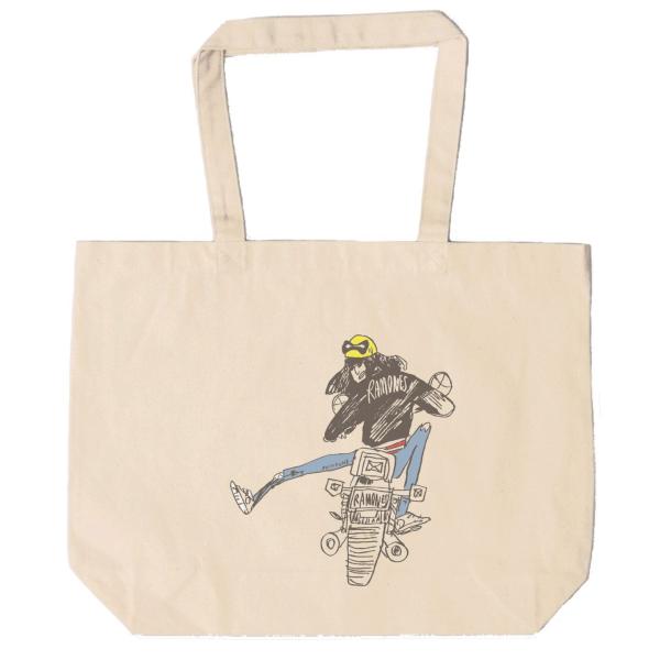 ラモーンズ Ramones　トートバッグ　キャンバス　12oz 綿100％　ナチュラル色