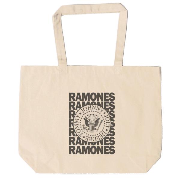 RAMONES ラモーンズ　トートバッグ　キャンバス　12oz 綿100％　ナチュラル色