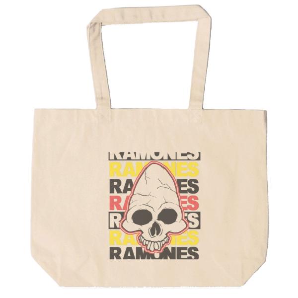 ラモーンズ Ramones　トートバッグ　キャンバス　12oz 綿100％　ナチュラル色