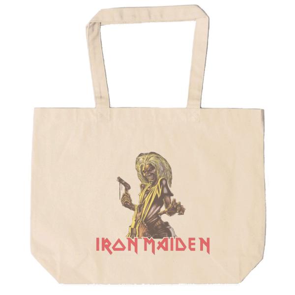 アイアン メイデン  IRON MAIDEN　トートバッグ　キャンバス　12oz 綿100％　ナチュ...