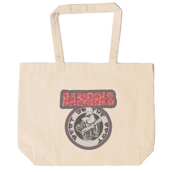 ラモーンズ  Ramones　トートバッグ　キャンバス　12oz 綿100％　ナチュラル色