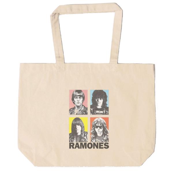 ラモーンズ RAMONES　トートバッグ　キャンバス　12oz 綿100％　ナチュラル色