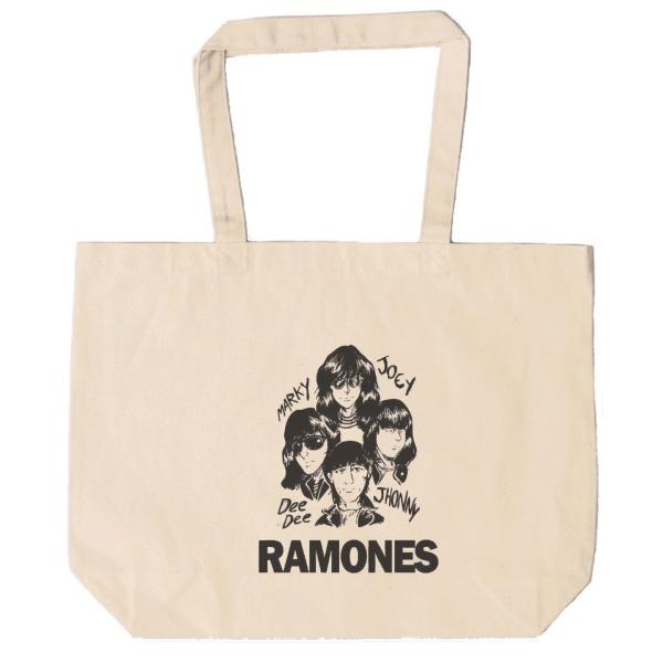 ラモーンズ  Ramones　トートバッグ　キャンバス　12oz 綿100％　ナチュラル色