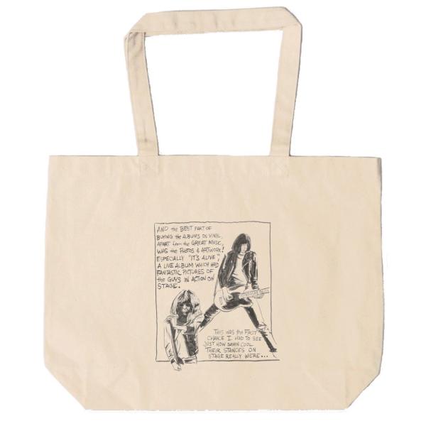 ラモーンズ  Ramones　トートバッグ　キャンバス　12oz 綿100％　ナチュラル色
