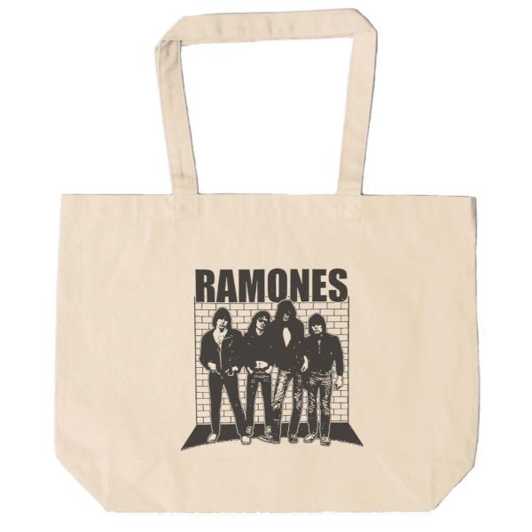 RAMONES　キャンバス　12oz 綿100％　ナチュラル色　音楽　ロック　バンド　シネマ
