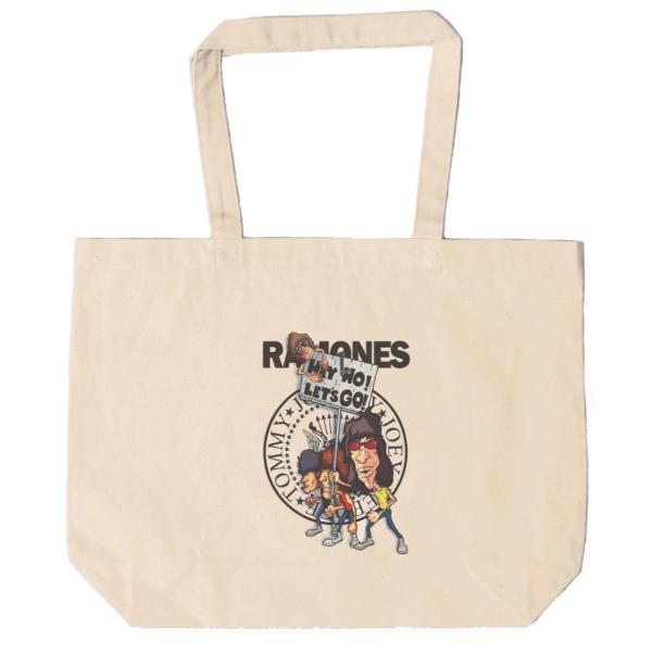 RAMONES　キャンバス　12oz 綿100％　ナチュラル色　音楽　ロック　バンド　シネマ