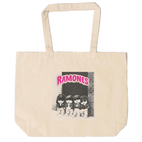 RAMONES　キャンバス　12oz 綿100％　ナチュラル色　音楽　ロック　バンド　シネマ