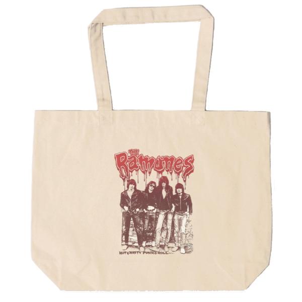 RAMONES　キャンバス　12oz 綿100％　ナチュラル色　音楽　ロック　バンド　シネマ