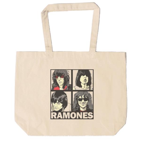 RAMONES　キャンバス　12oz 綿100％　ナチュラル色　音楽　ロック　バンド　シネマ