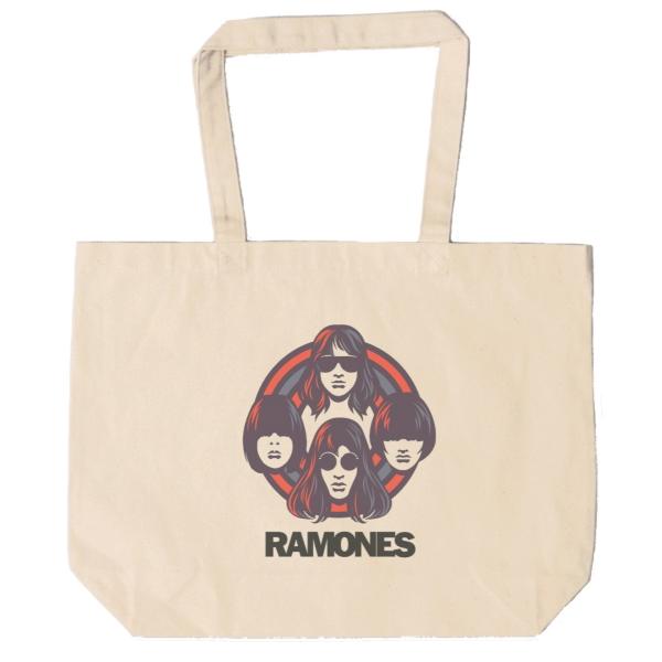 RAMONES　キャンバス　12oz 綿100％　ナチュラル色　音楽　ロック　バンド　シネマ