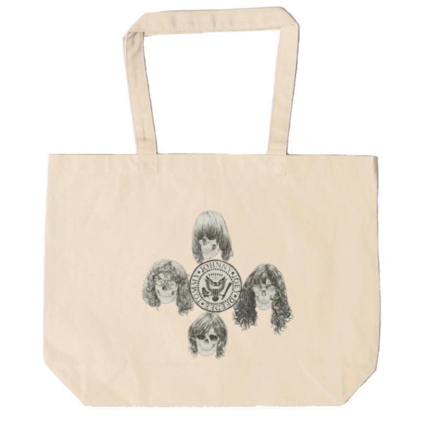 RAMONES　キャンバス　12oz 綿100％　ナチュラル色　音楽　ロック　バンド　シネマ