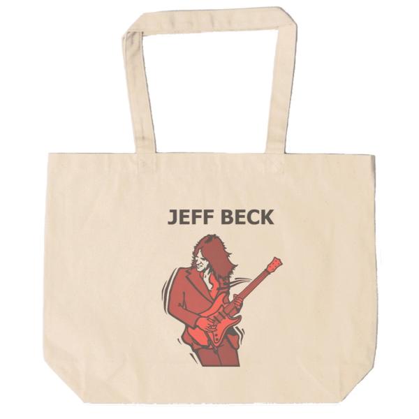 ジェフ・ベック　Jeff Beck　トートバッグ　キャンバス　12oz 綿100％　ナチュラル色　音...