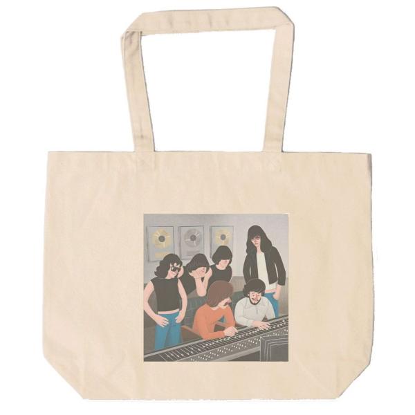 ラモーン 英語 Ramones　トートバッグ　キャンバス　12oz 綿100％　ナチュラル色