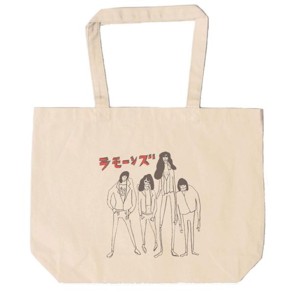 RAMONES ラモーンズ　トートバッグ　キャンバス　12oz 綿100％　ナチュラル色