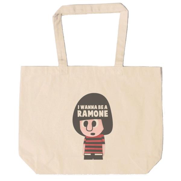 RAMONES ラモーンズ　トートバッグ　キャンバス　12oz 綿100％　ナチュラル色