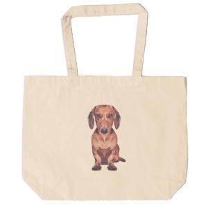 ミニチュア ダックスフンド（三色ダックス）犬/キャンバスバッグ