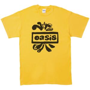 oasis オアシス 音楽Tシャツ ロックTシャツ バンドTシャツ イエロー