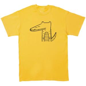 【新品未使用】familiar 半袖Tシャツ 110cm うさぎ　イエロー 動物・生き物 Tシャツ 変なウサギ イエロー : Tシャツ専門店 T1500