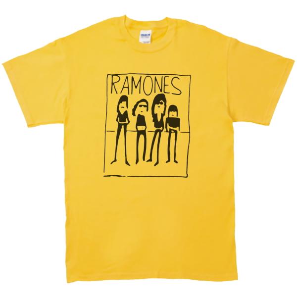 音楽・バンド・ロック・シネマ　 Tシャツ　RAMONES　イエロー