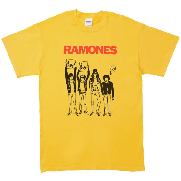 音楽・バンド・ロック・シネマ　 Tシャツ　RAMONES　イエロー