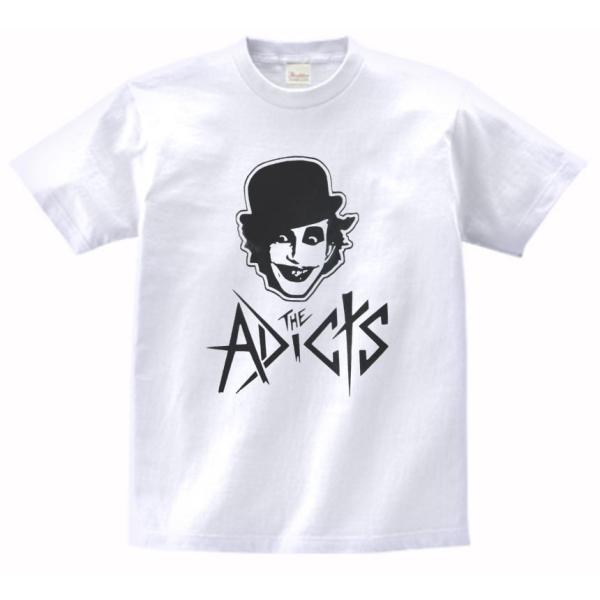 音楽・バンド・ロック・シネマ　 Tシャツ　THE  ADICTS　白