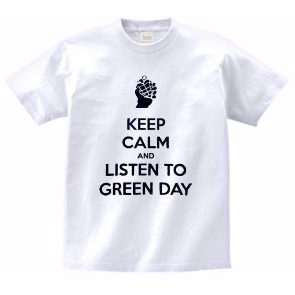 音楽・バンド・ロック・シネマ　 Tシャツ　KEEP CALM AND LISTEN TO GREEN...
