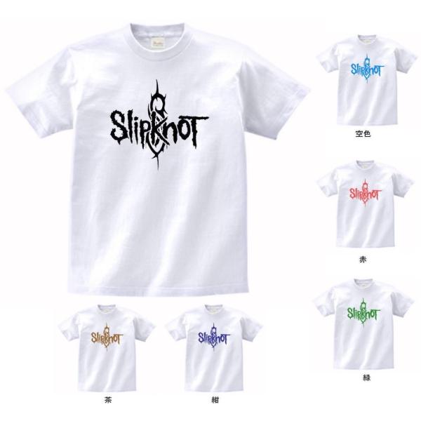 バンド　ロック Tシャツ　Slipknot　白