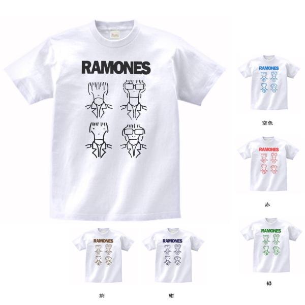 バンド　ロック Tシャツ　RAMONES　白