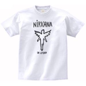 NIRVANA ニルヴァーナ バンド ロック Tシャツ 白 : Tシャツ専門店