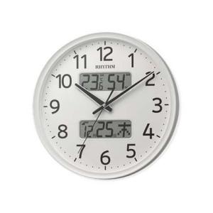 RHYTHM リズム クロック 電波掛け時計 高感度 サイレントステップ秒針