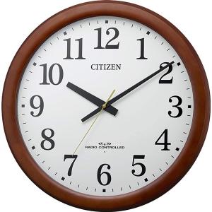 RHYTHM リズム時計 CITIZEN シチズン 大型電波掛け時計 木枠 施設