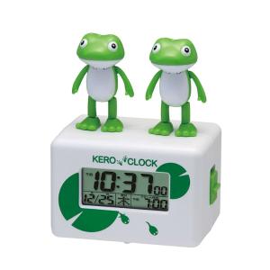 【11日まで期間限定セール!!】RHYTHM リズム クロック 展示品 動作確認済み 訳アリ 目覚まし時計 キャラクター時計 ケロクロック２ 8RDA46RH03-A